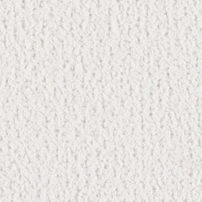 Échantillon de tissu Agora Signature Soul couleur blanc optique avec une texture bouclée très aérée.