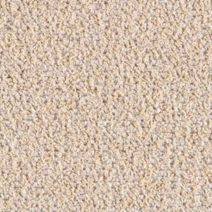 Échantillon de tissu Agora Signature Soul de couleur beige crème avec une texture bouclée épaisse.
