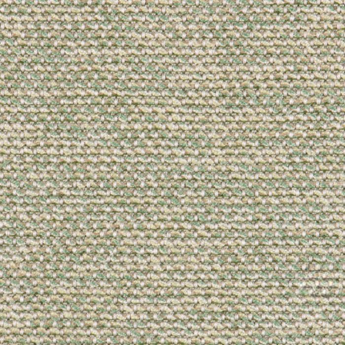 Tissu bouclé Agora Signature de couleur vert sauge et crème avec un tissage texturé épais.