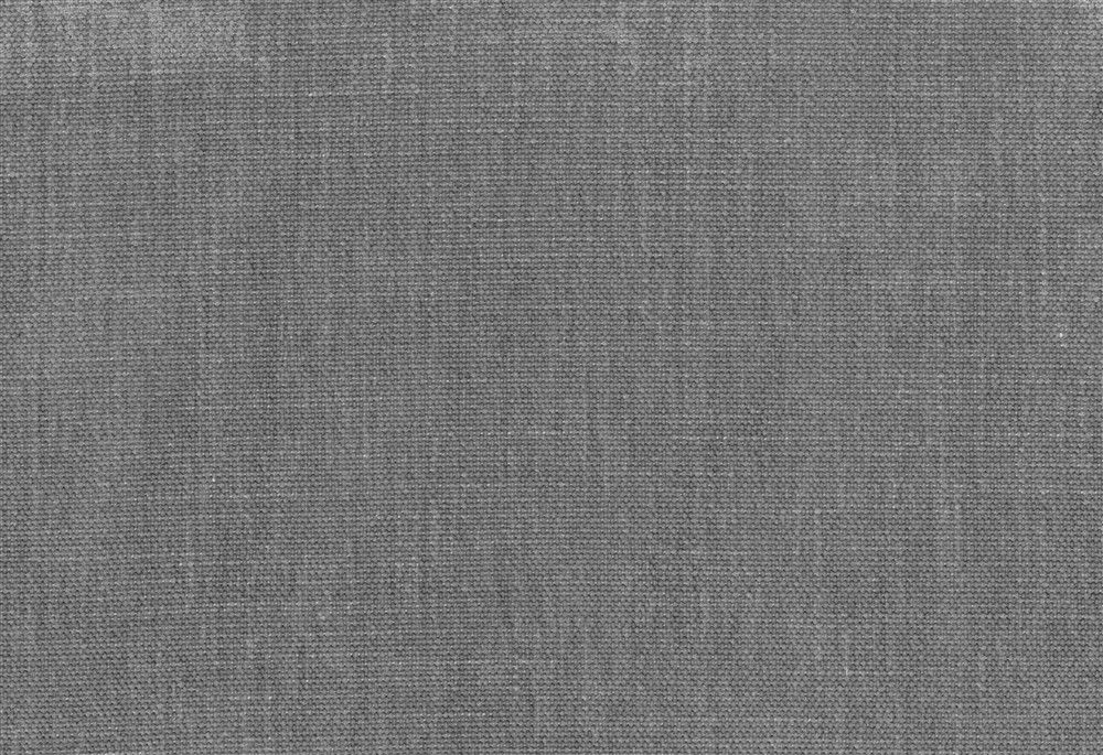 Échantillon de tissu Bergamo gris anthracite, tissage à effet de lin avec une texture fine et régulière.