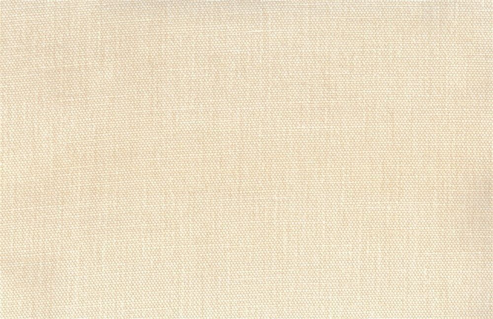 Échantillon de tissu Bergamo blanc cassé, aspect naturel de lin avec des nuances crémeuses.