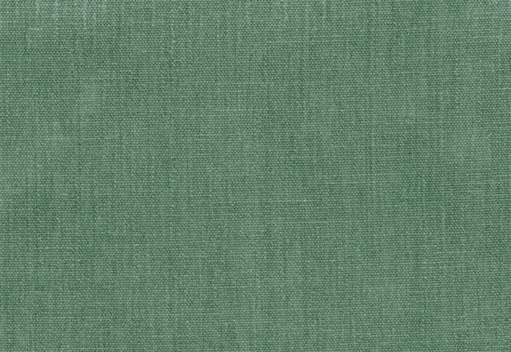 Tissu Bergamo vert forêt, texture tissée dense avec un léger relief pour un ameublement de caractère.