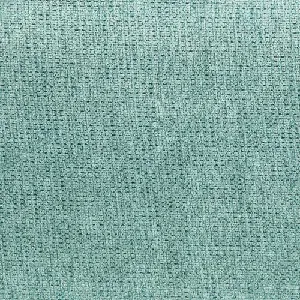 Tissu Bernard vert eau lumineux, texture tramée avec un fini structuré idéal pour la décoration.