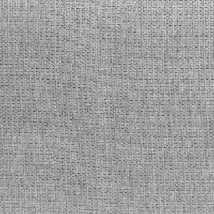 Échantillon de tissu Bernard gris perle, tissage en relief régulier apportant une touche contemporaine.
