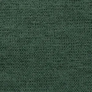 Tissu Bernard vert forêt, texture tissée avec un relief quadrillé serré pour un mobilier contemporain.