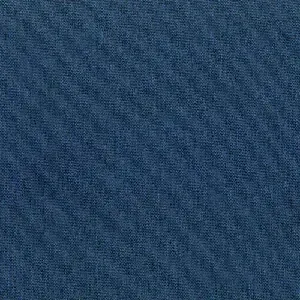 Tissu d'ameublement Kyrios bleu denim, tissage texturé bicolore idéal pour une décoration contemporaine.