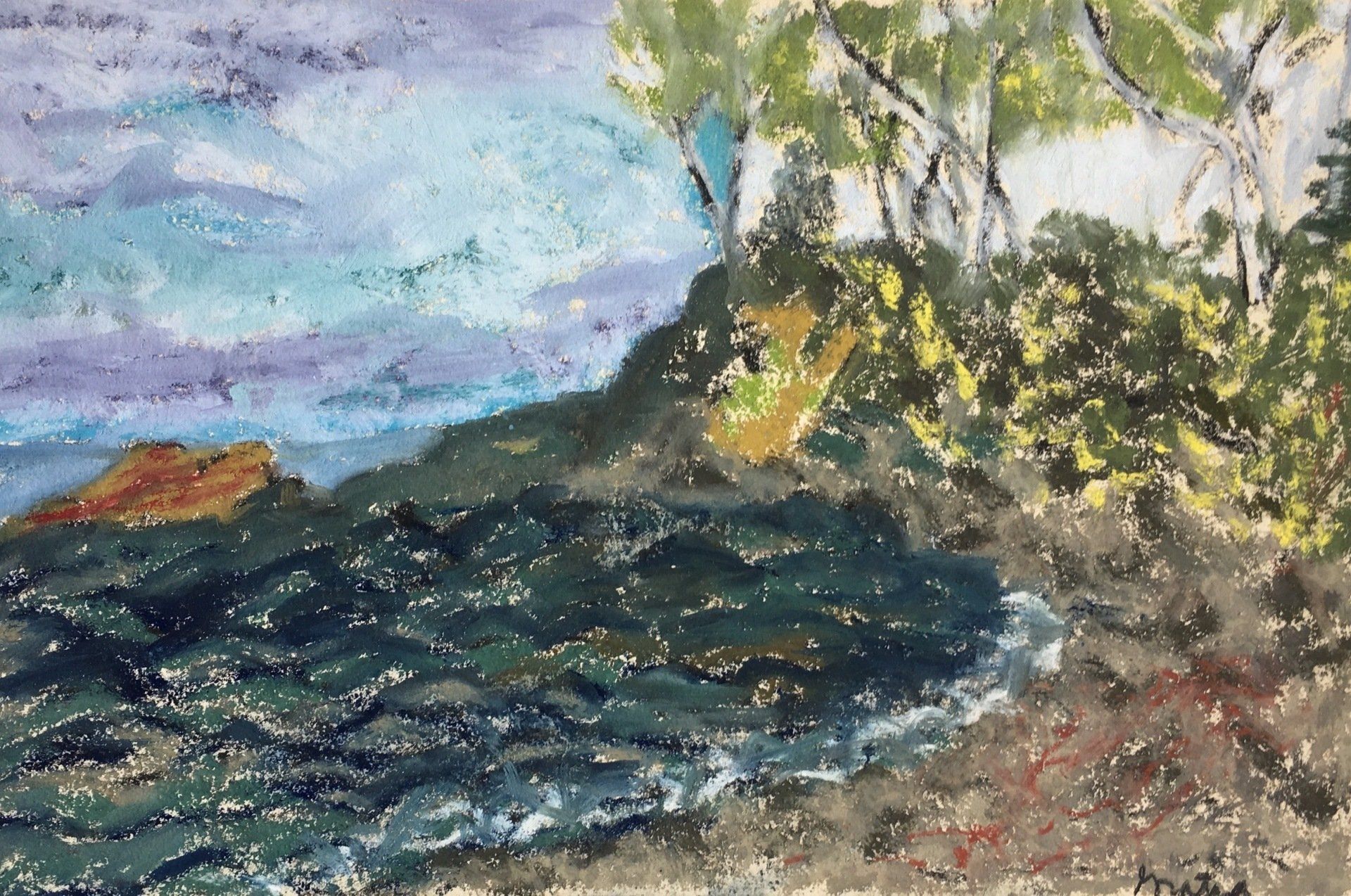 cold day painting by gratia