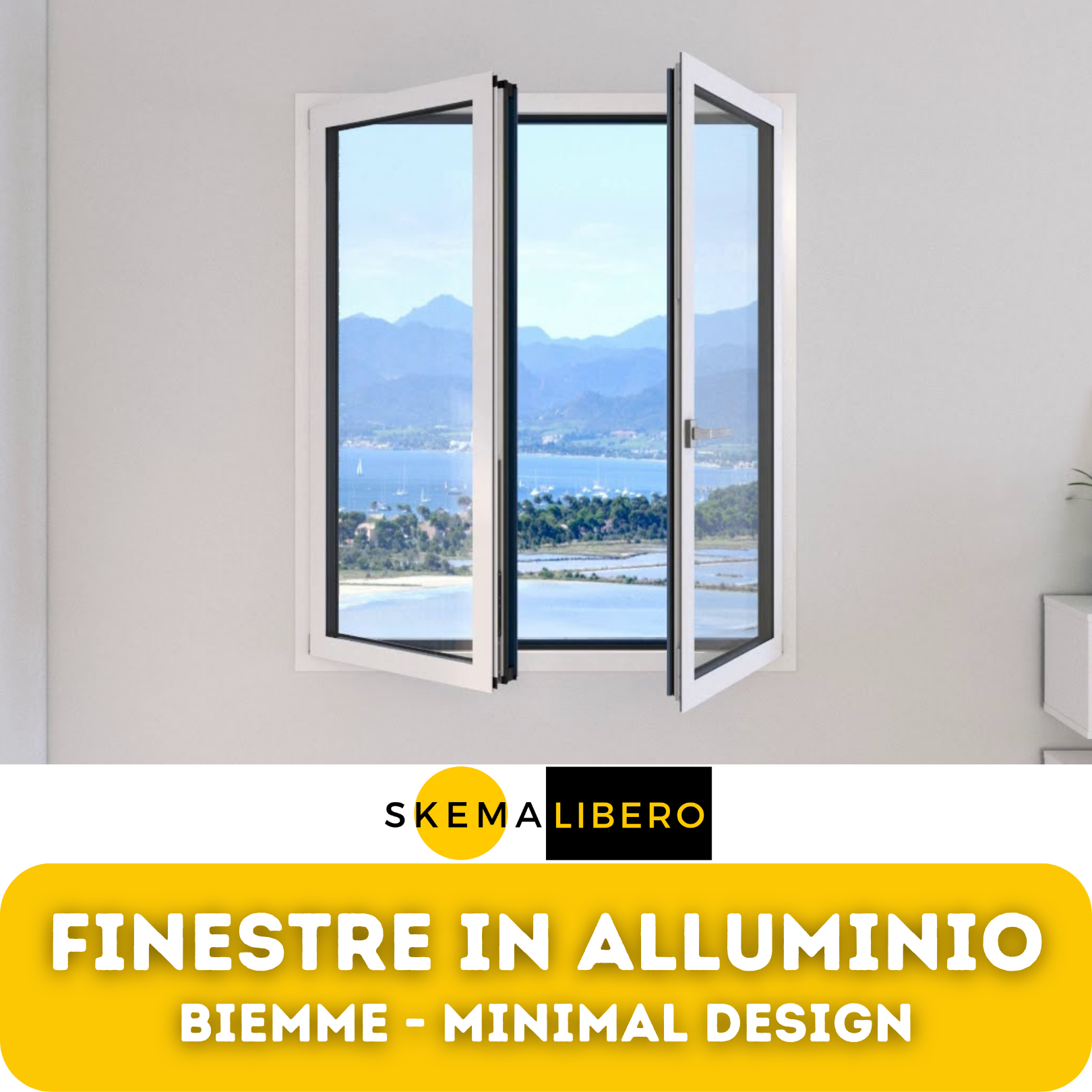 finestre e infissi in alluminio a taglio termico biemme minimal design