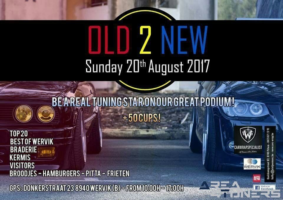 Old 2 New
Imagen del reportaje de la revista Tuning Area4tuners.es, de la concentración de coches Tuning del año 2017 en Wervik Bélgica