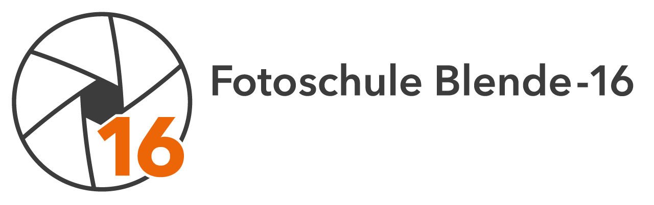 Die Grafik stellt die Blende-16, das Firmenlogo der Fotoschule Blende-16, Fotokurs Nürnberg, dar.