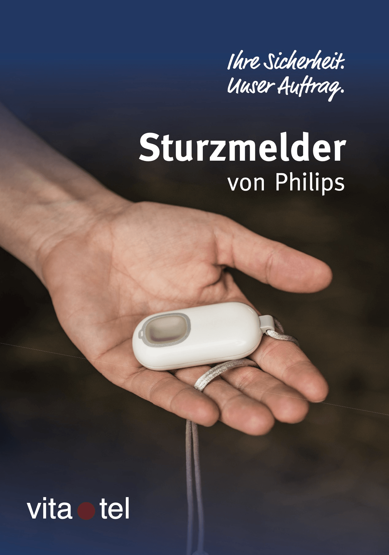 Sturzmelder von Philips erkennt einen Sturz selbständig