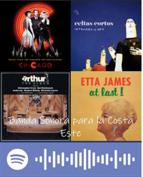 Código Spotify Playlist Banda Sonora para la Costa Este