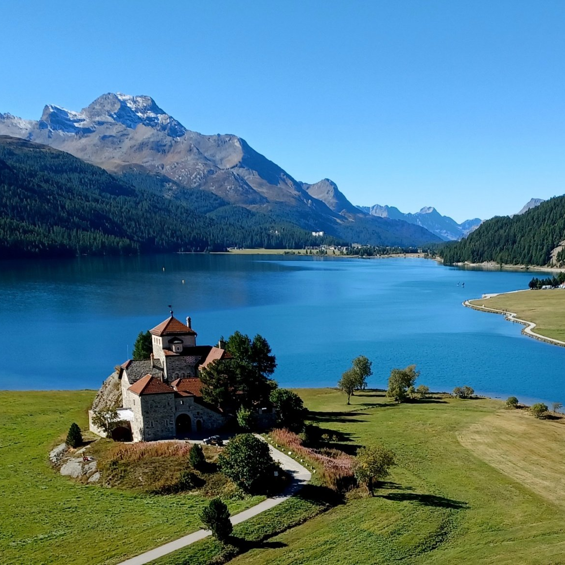Der Silser See von Surlej aus