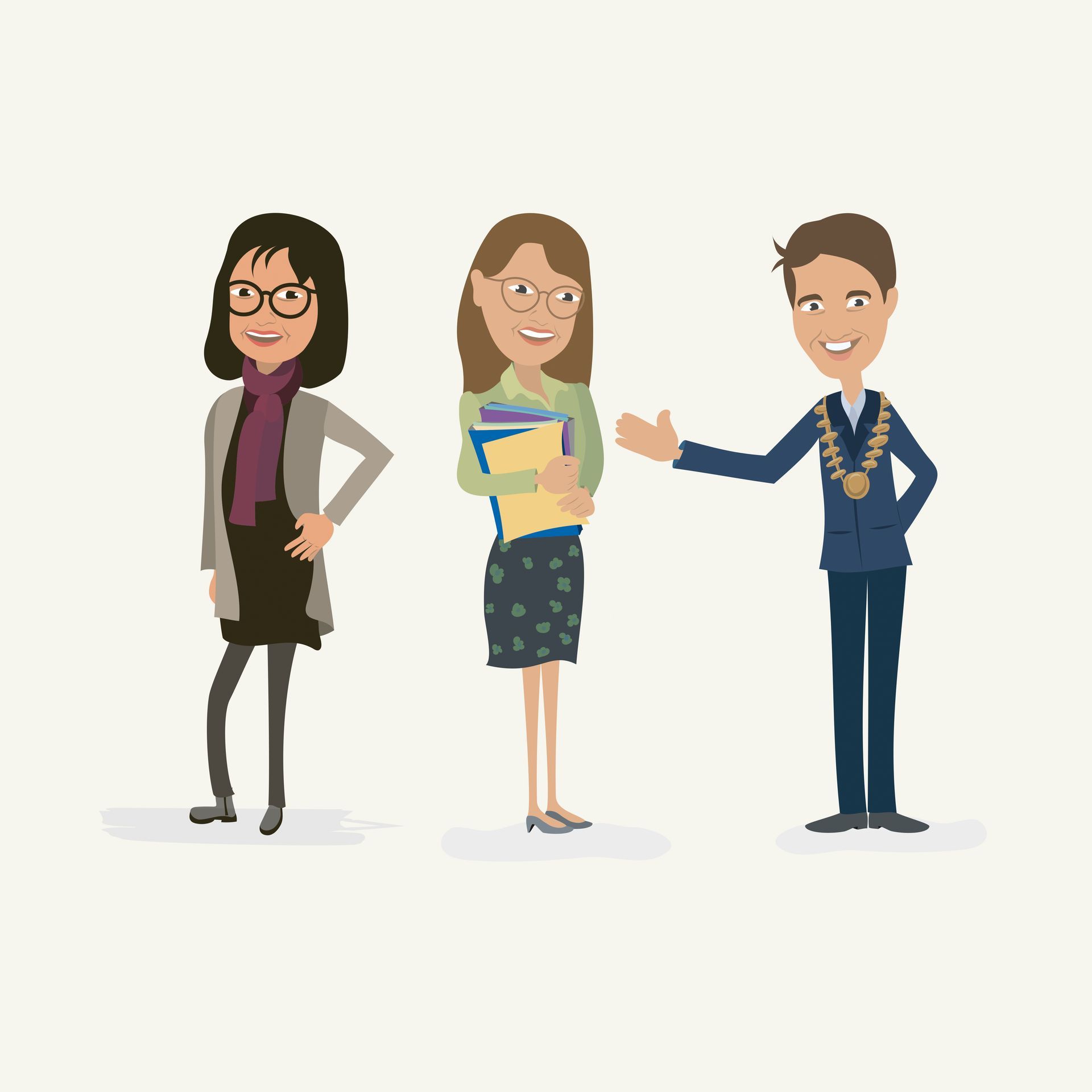 Cartoon Figur Illustrationen von Personen