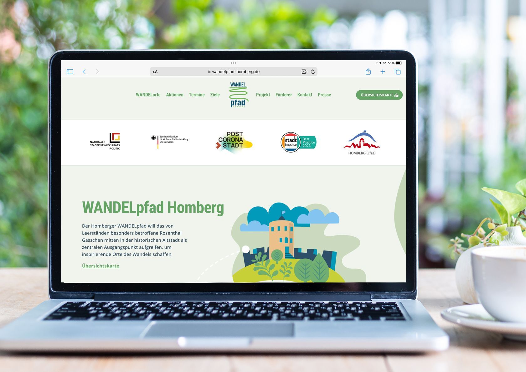 Logo und Webdesign für ein partizipatives Stadt-Labor