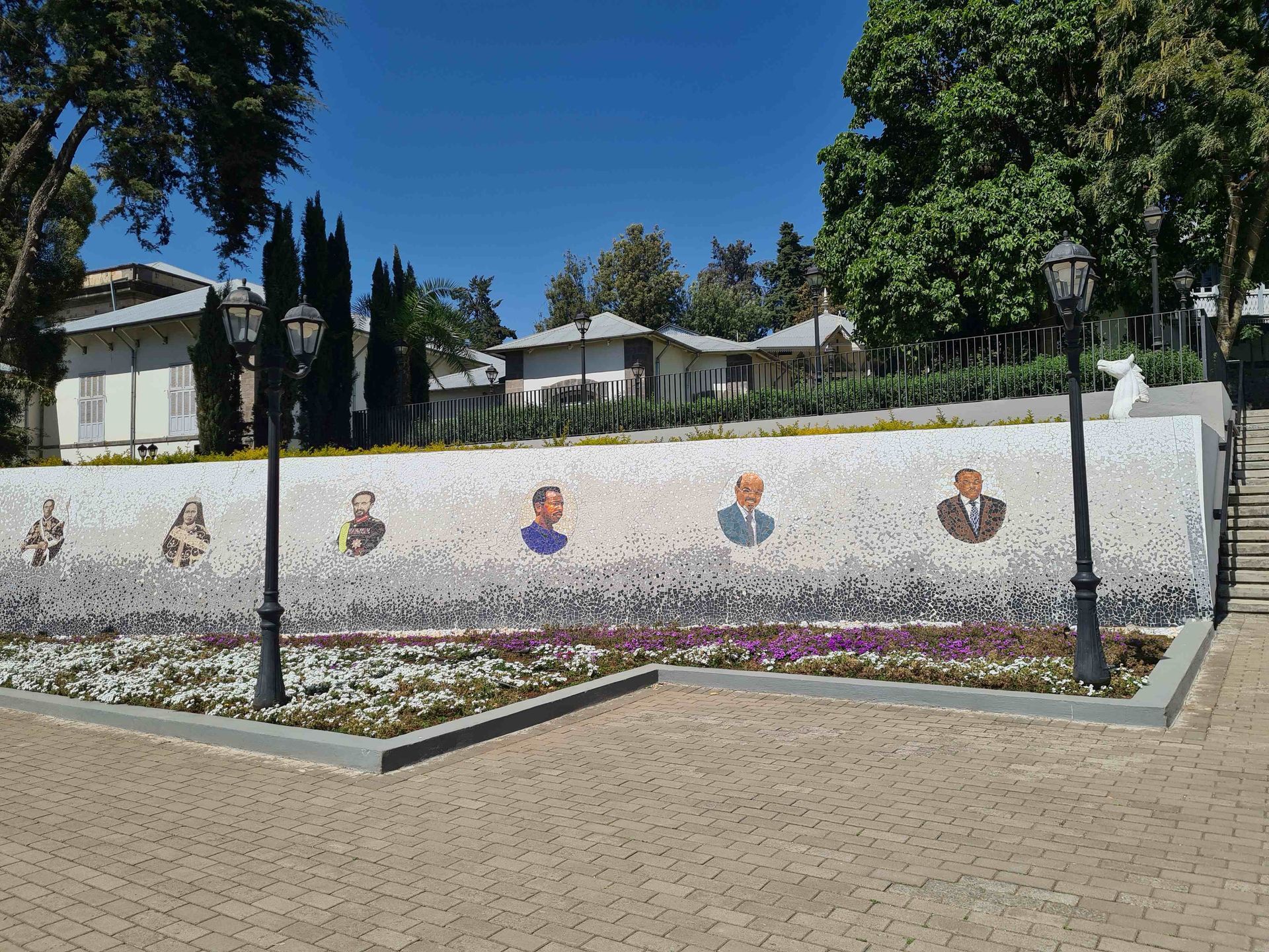 Galerie Staatenlenker Äthiopien im Unity Park in Addis Abeba
