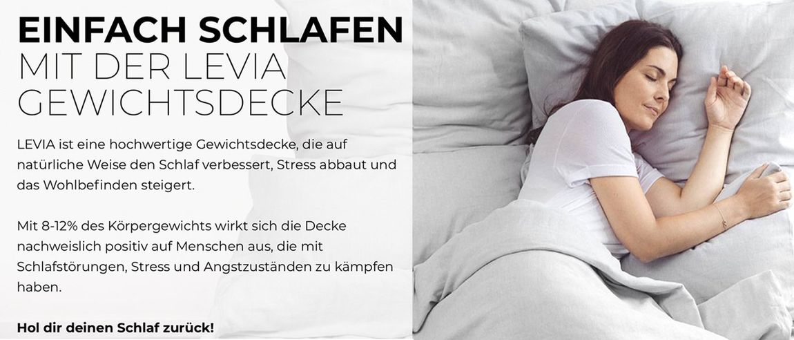 Hochwertige Gewichtsdecken von LEVIA