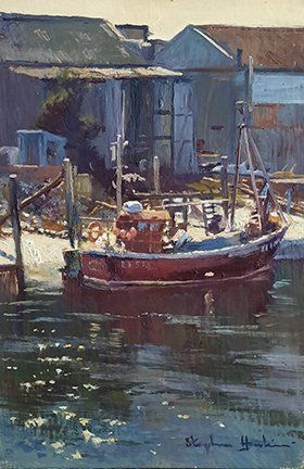 A Red Fishing Boat