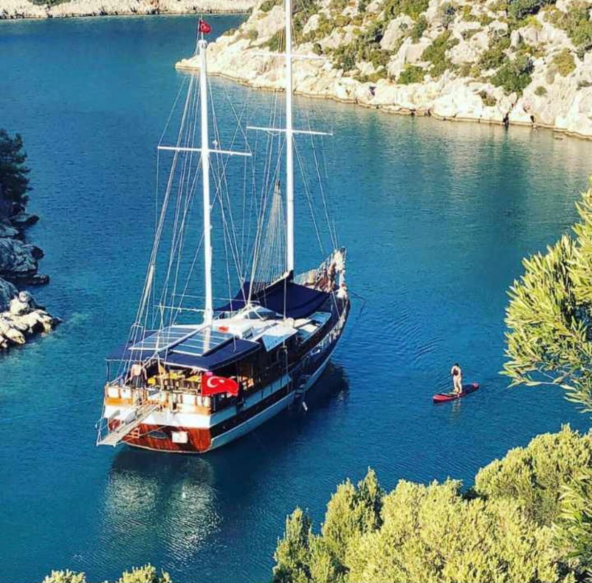 Blaue Reise auf einer Gulet in Kas Blaue Reise bei Kas-Kekova