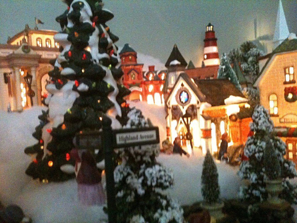 Woman and child going to church