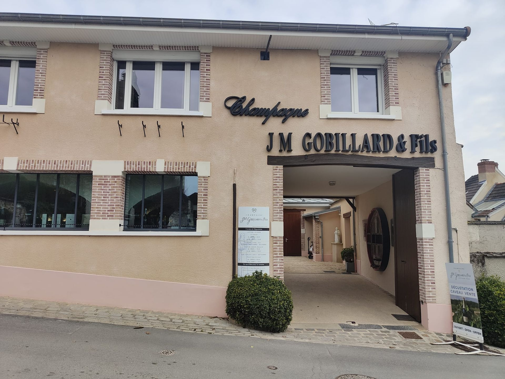 Champagne JM Gobillard winery in Hautvillers