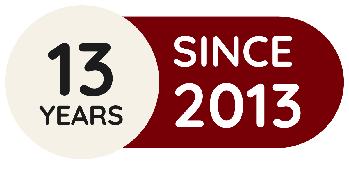 12 years - Since 2013