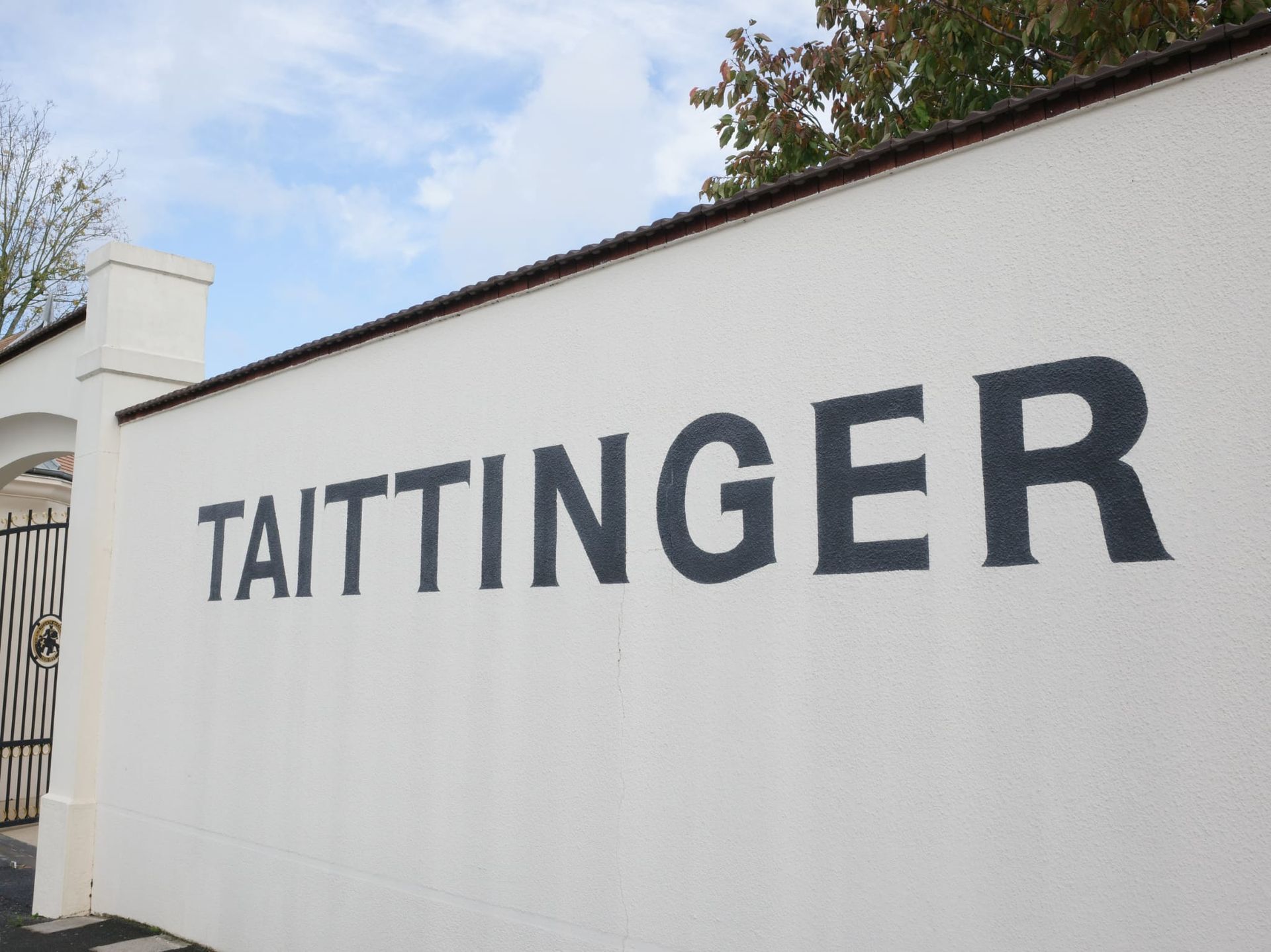 Champagne Taittinger house in Reims