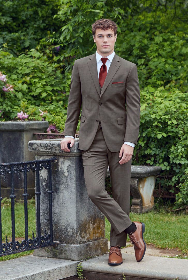 Brown Slim fit suit separates for buy men's formal wear shop