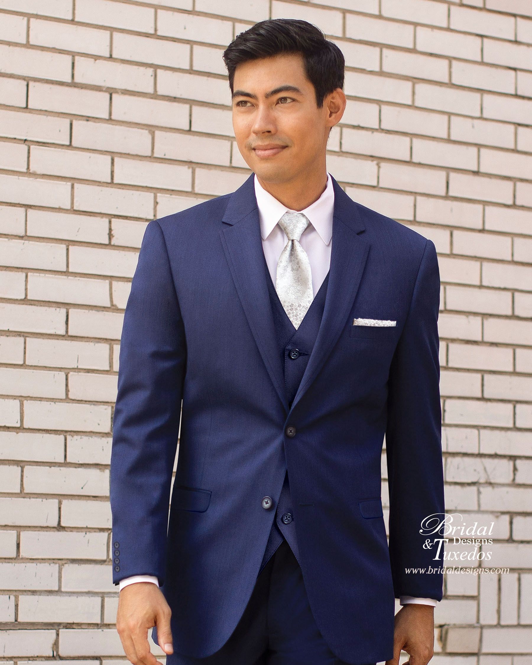 Michael Kors Performance blue suit for sale at Bridal Designs and Tuxedos