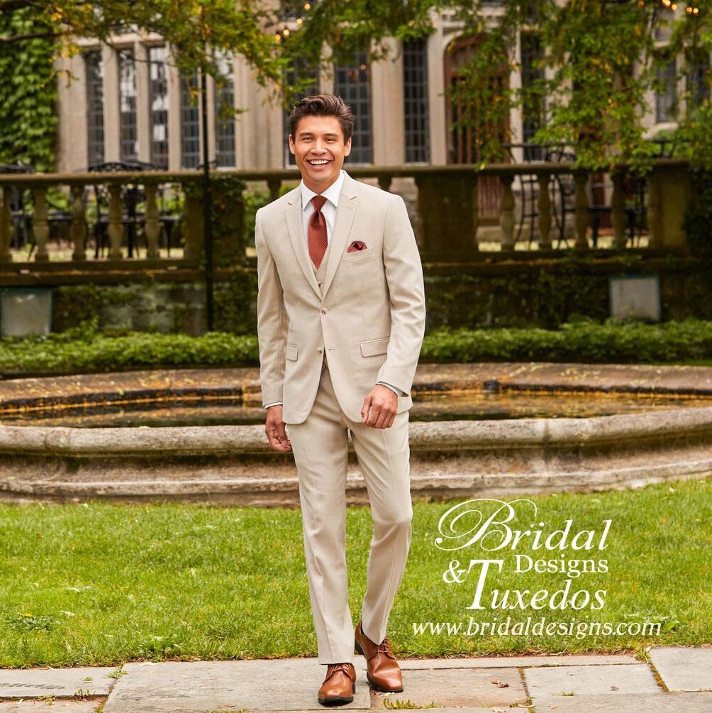 Tan Slim fit suit separates for buy men's formal wear shop