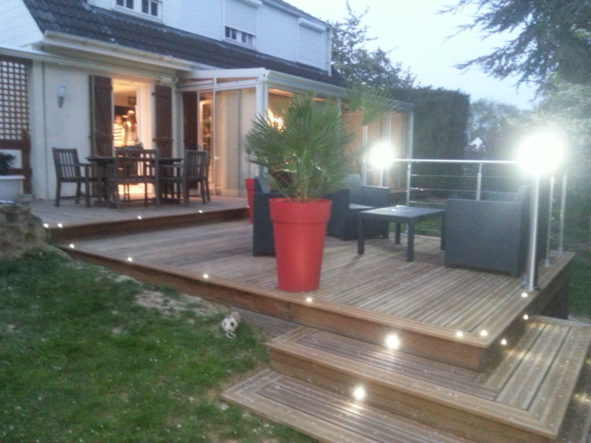 terrasse en ipe fixation vis inox sur lambourde