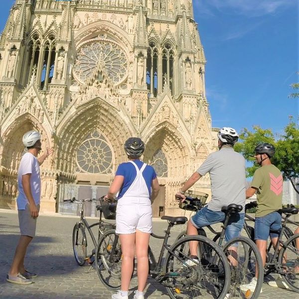 Reims guided bike tour, champagne guided bike tour