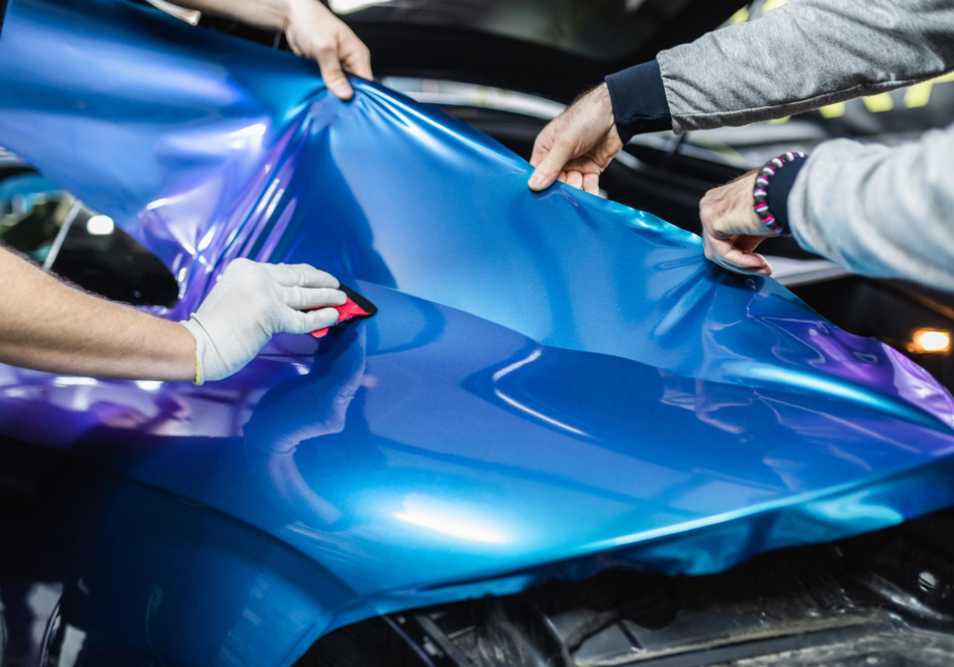 a professional vinyl car wrap