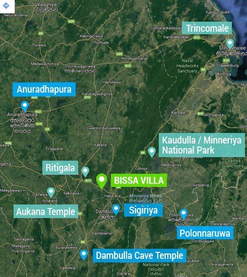 destination from Bissa Villa