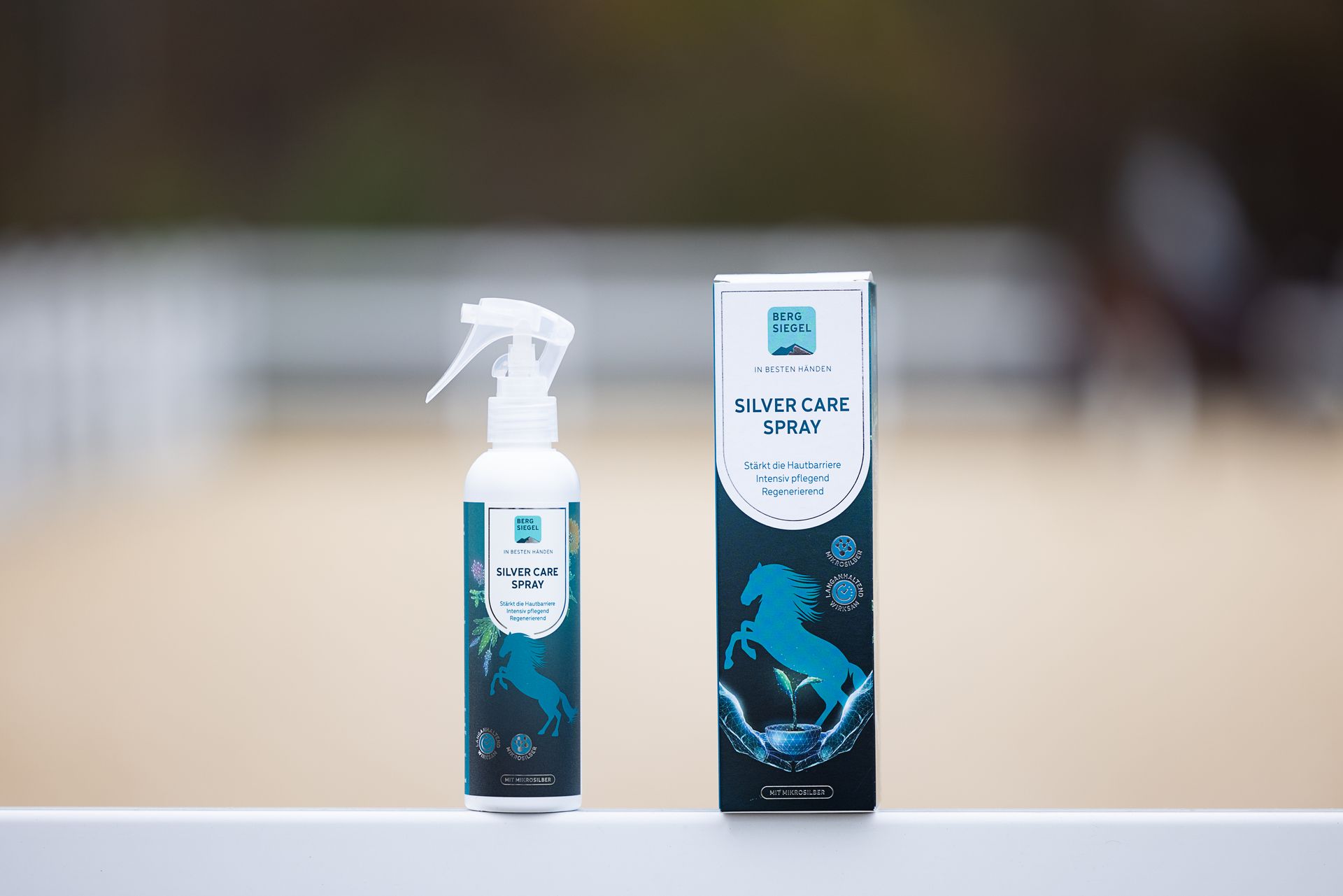 Darstellung SILVER CARE SPRAY auf einem Zaun