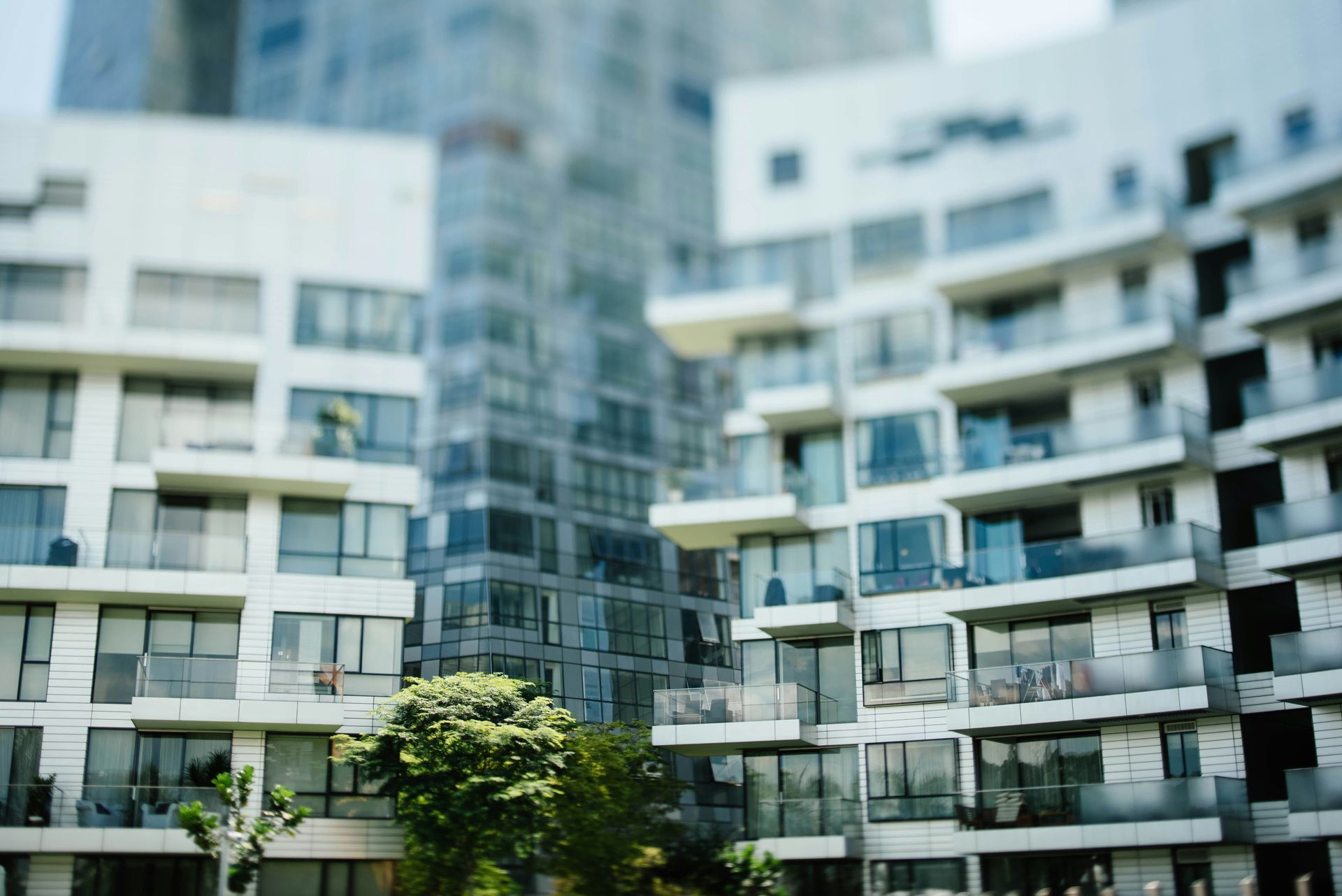 Moderner Apartmentkomplex