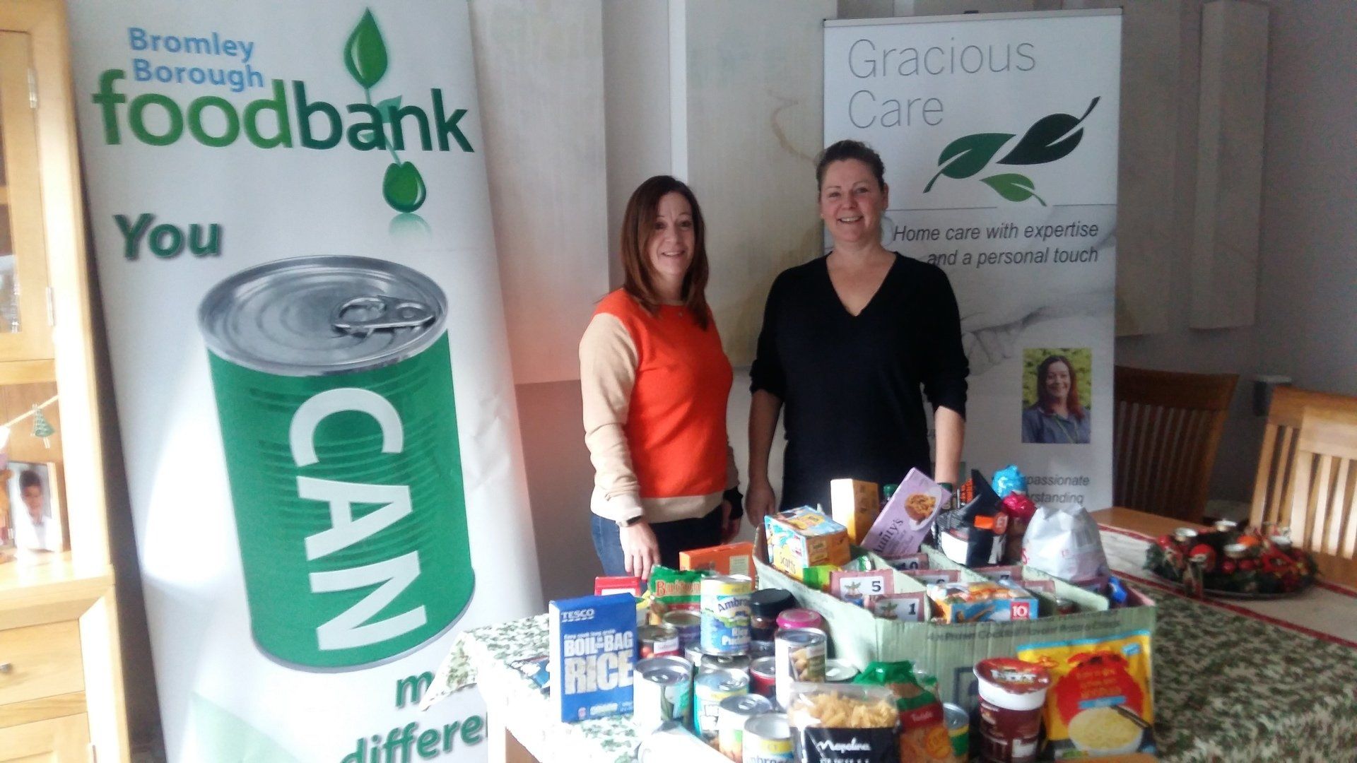 Accepting Food Bank donations
