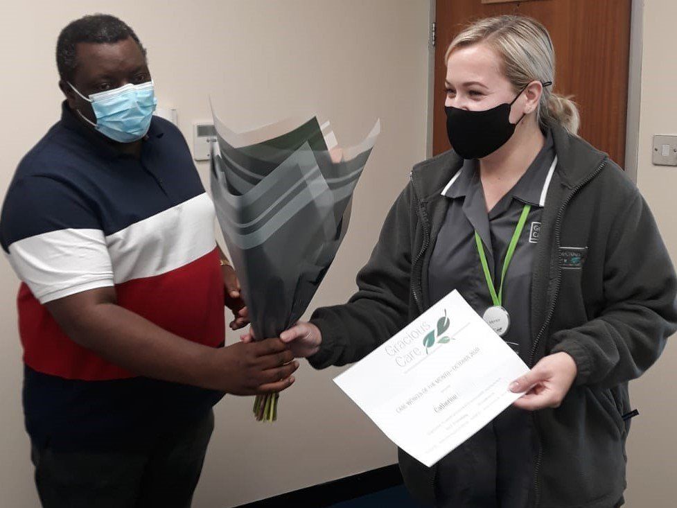Catherine - Careworker of the month for October 2020