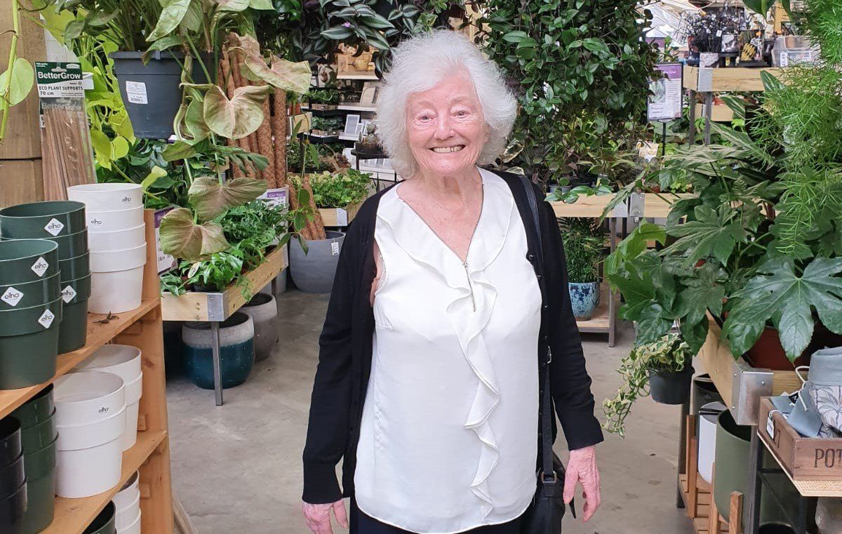 Customer visit to garden centre illustrating companionship
