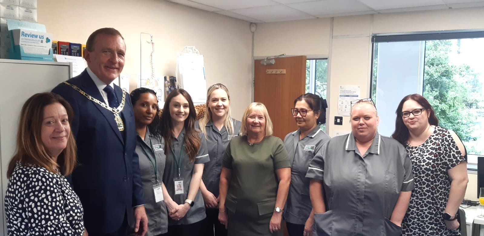 Mayor at staff achievement presentations