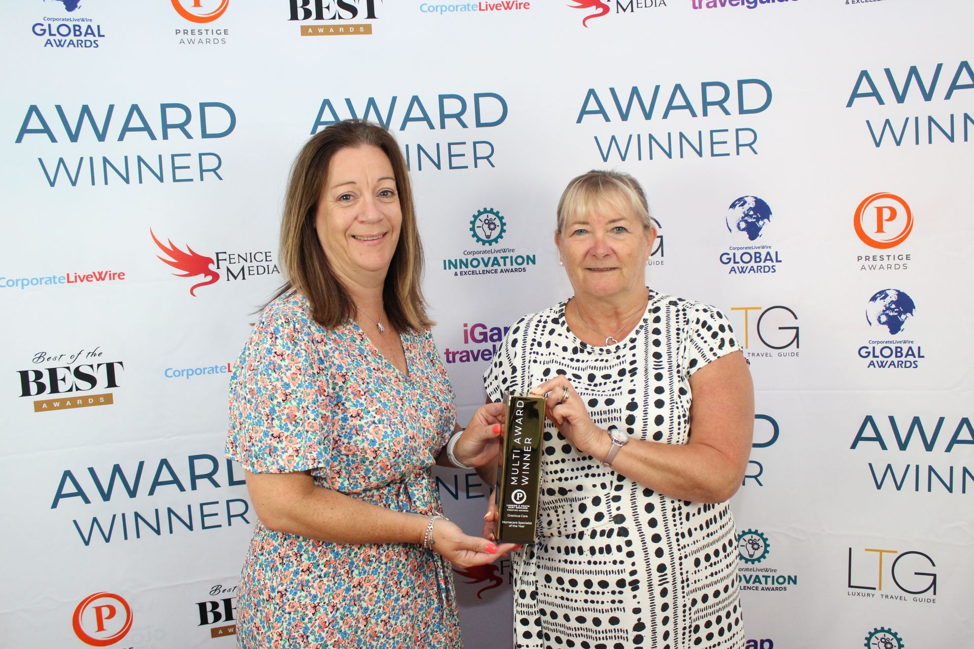 Mikilia and Christine at the 2024 awards ceremony