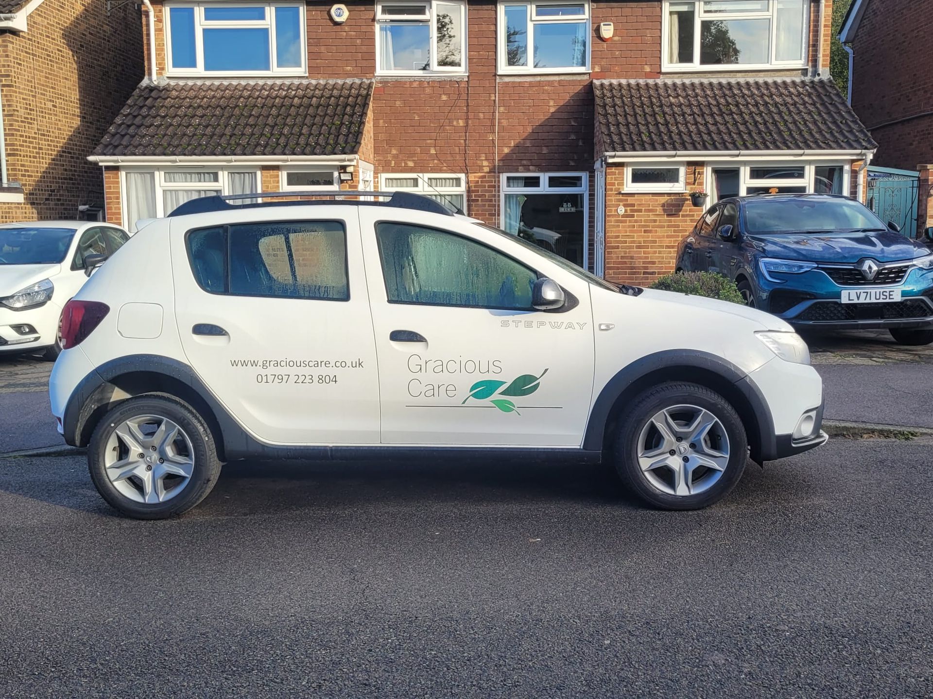 White pool car for carers use