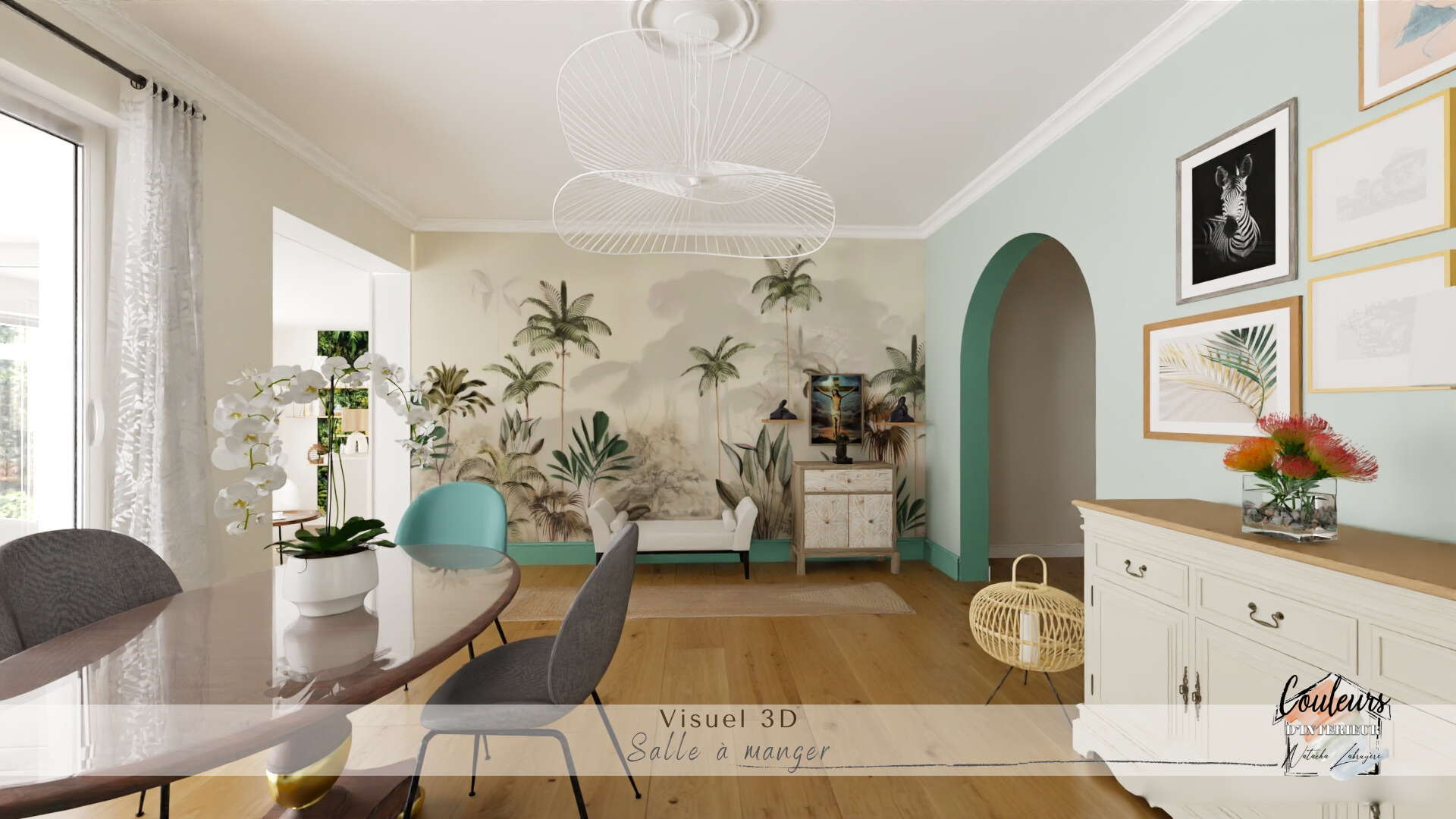 Visuel 3D projet de décoration & d'aménagement intérieur à Paray le Monial-Couleurs d'intérieur-Natacha Labruyere architecte décoratrice d'intérieur basée à La Clayette