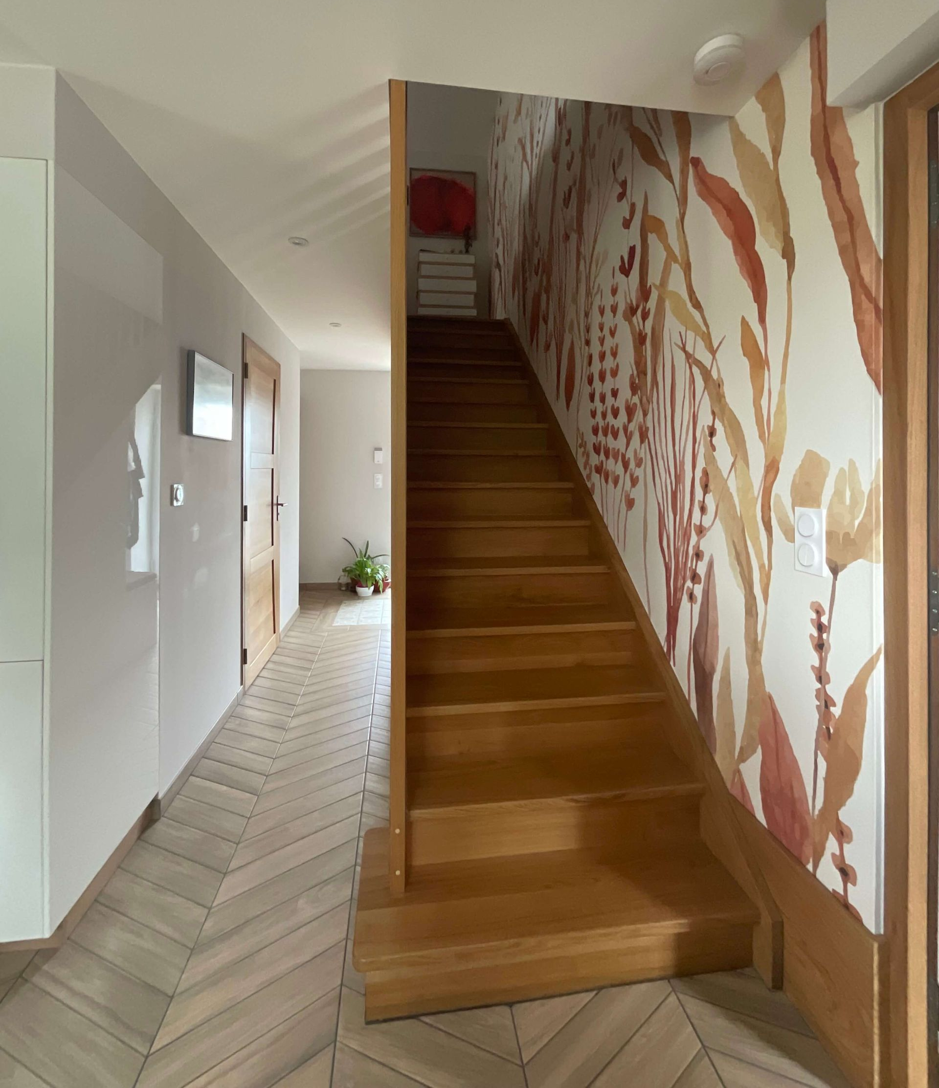 Réalisation aménagement et décoration d'une entrée-maison Ecoche-Natacha Labruyere-décoratrice architecte d'intérieur-Saône et Loire-La Clayette