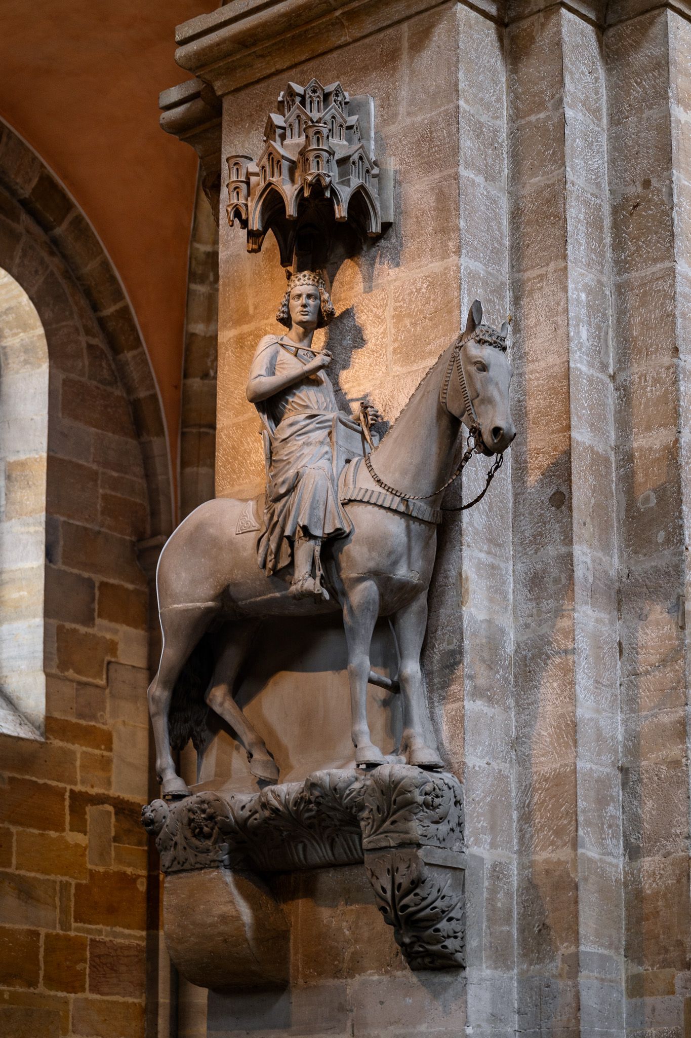 Der Bamberger Reiter im Dom zu Bamberg – weltberühmte Reiterstatue aus dem Mittelalter und Highlight beim Fotowalk Bamberg.