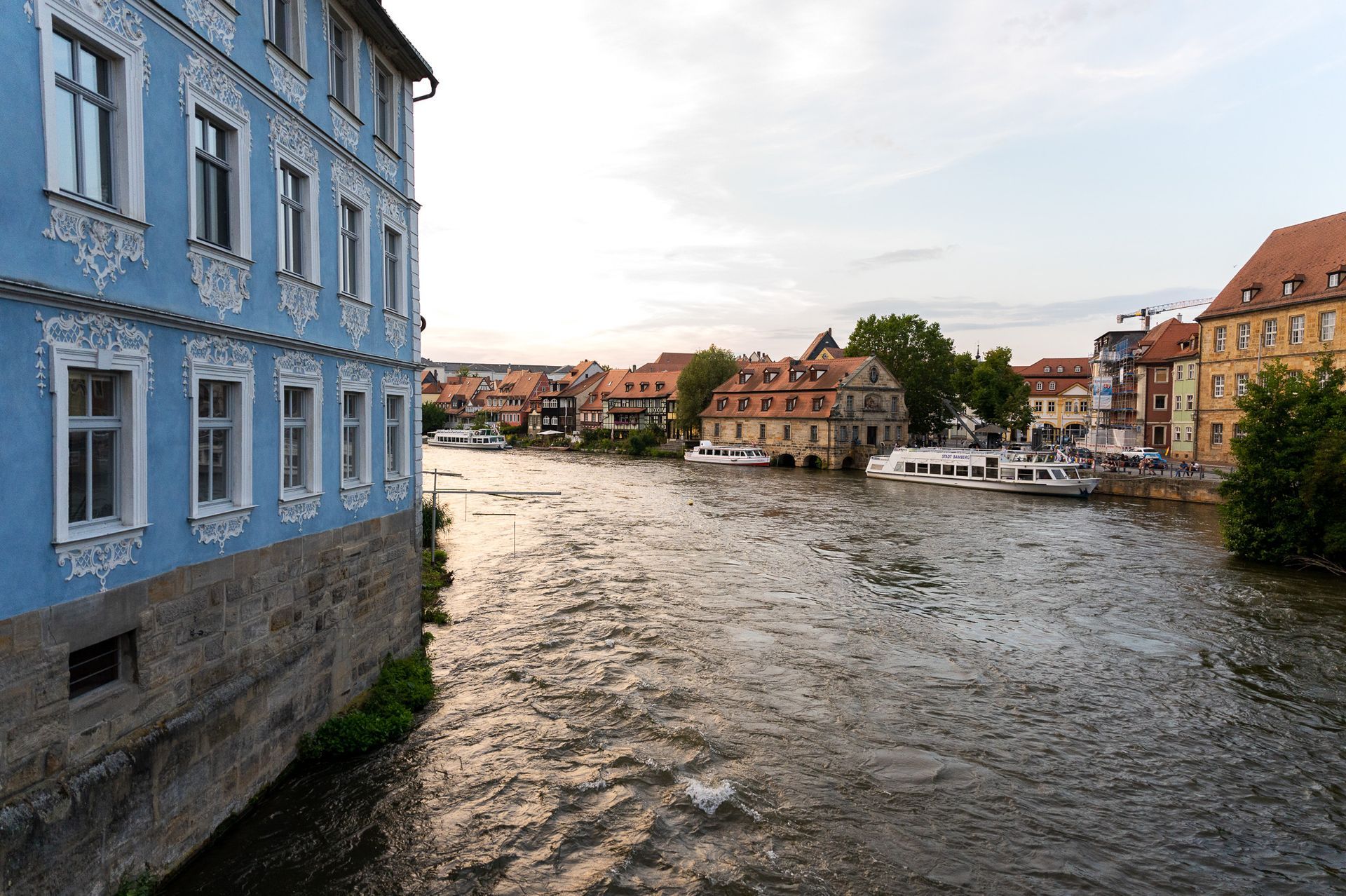 Blick von der Unteren Brücke auf Klein-Venedig in Bamberg. Fotowalk Bamberg.