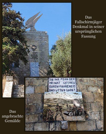 Denkmal Fallschirmjäger Kreta Denkmal der Fallschirmjäger
