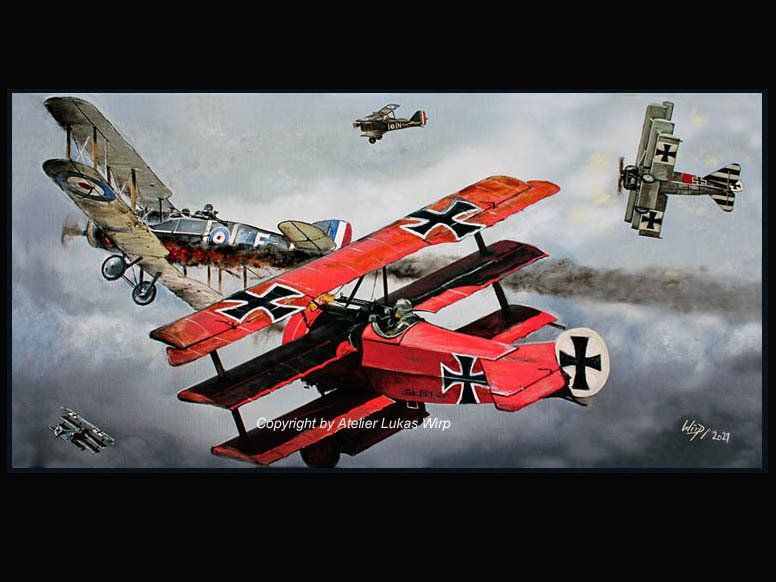 Fokker, Dreidecker, Luftkampf, 1. Weltkrieg