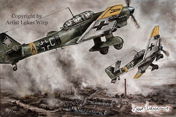 JU87 über Stalingrad Stuka JU87, Stalingrad Kessel, Luftwaffe