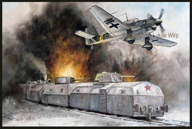 Stuka JU87 im Sturzangriff, Russland 1942